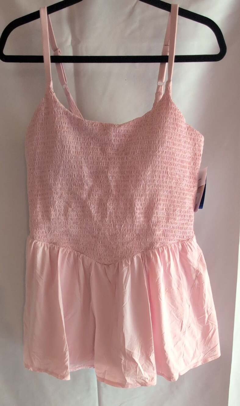 Target Active Dress Size XL Pink Tulle Smocked Built-In Shorts